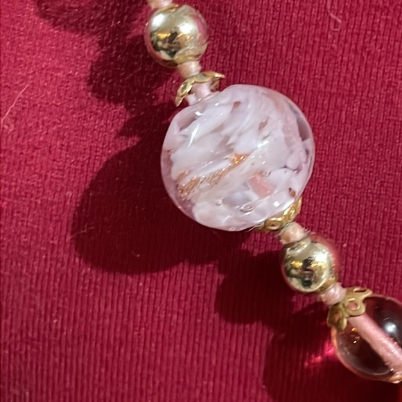 Vintage Glass Beaded necklace. Some wear on some of the spacer beads. - Picture 4 of 6